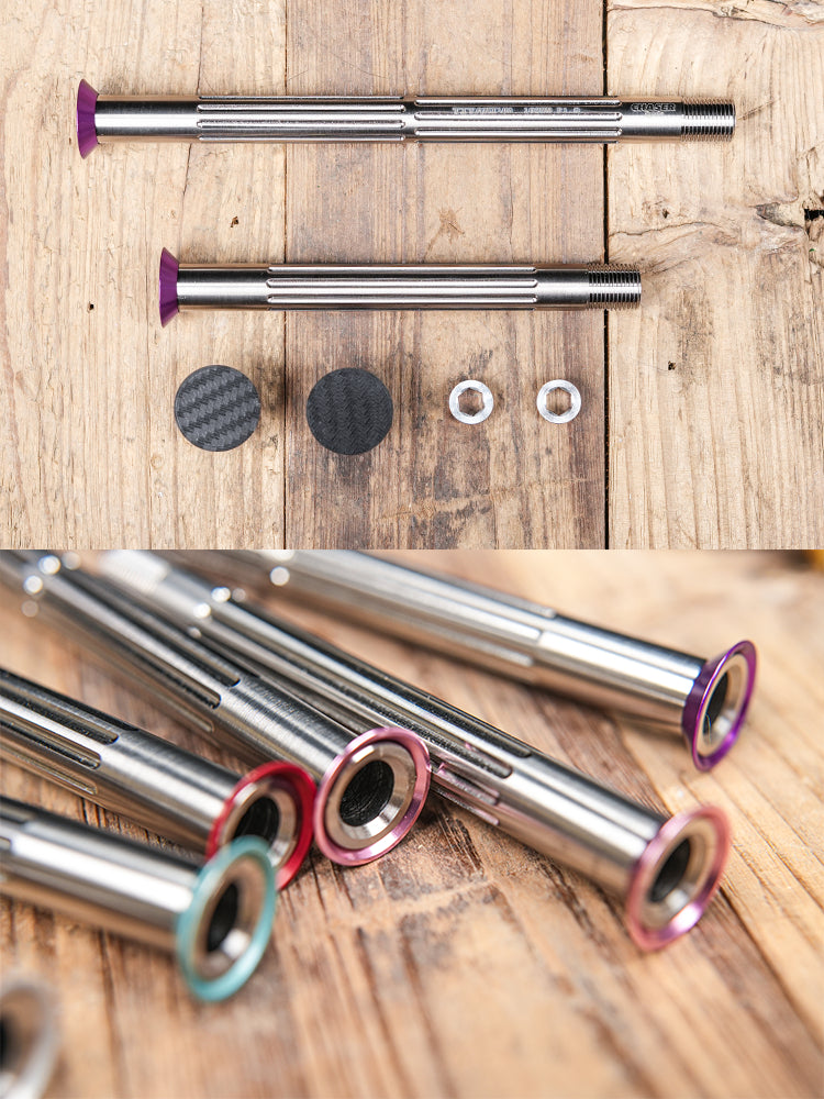 Ultra-Light Titanium Thru-Axle Set for Road Bikes - Compatible with Specialized/Roubaix/Tarmac SL6/SL7/SL8/Crux