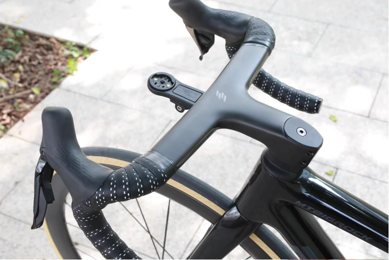 Guidon de route en carbone BIGROCK Guidon gravel intégré 360/380/400/420mm, guidon de vélo de course léger 28,6mm