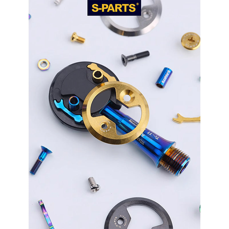 Titanium Alloy Bike Pedal Plate Bows for Wahoo Speedplay Cleats and Plates Prwlink Zero Power Meter Pedal