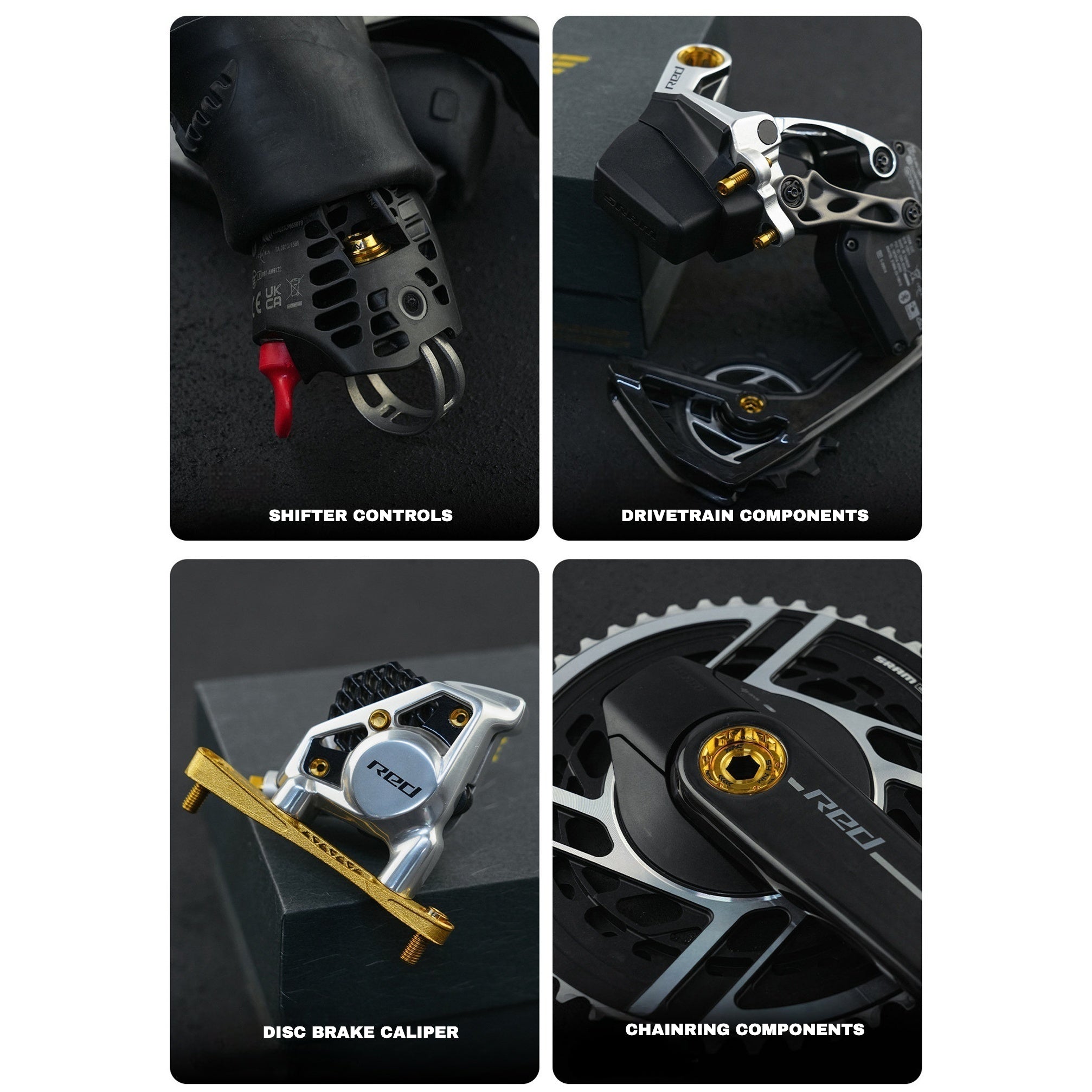 TiNE Titanium Bolt Kit for SRAM RED AXS Derailleur | Ultra-Light 77.7g Upgrade, 45% Weight Reduction