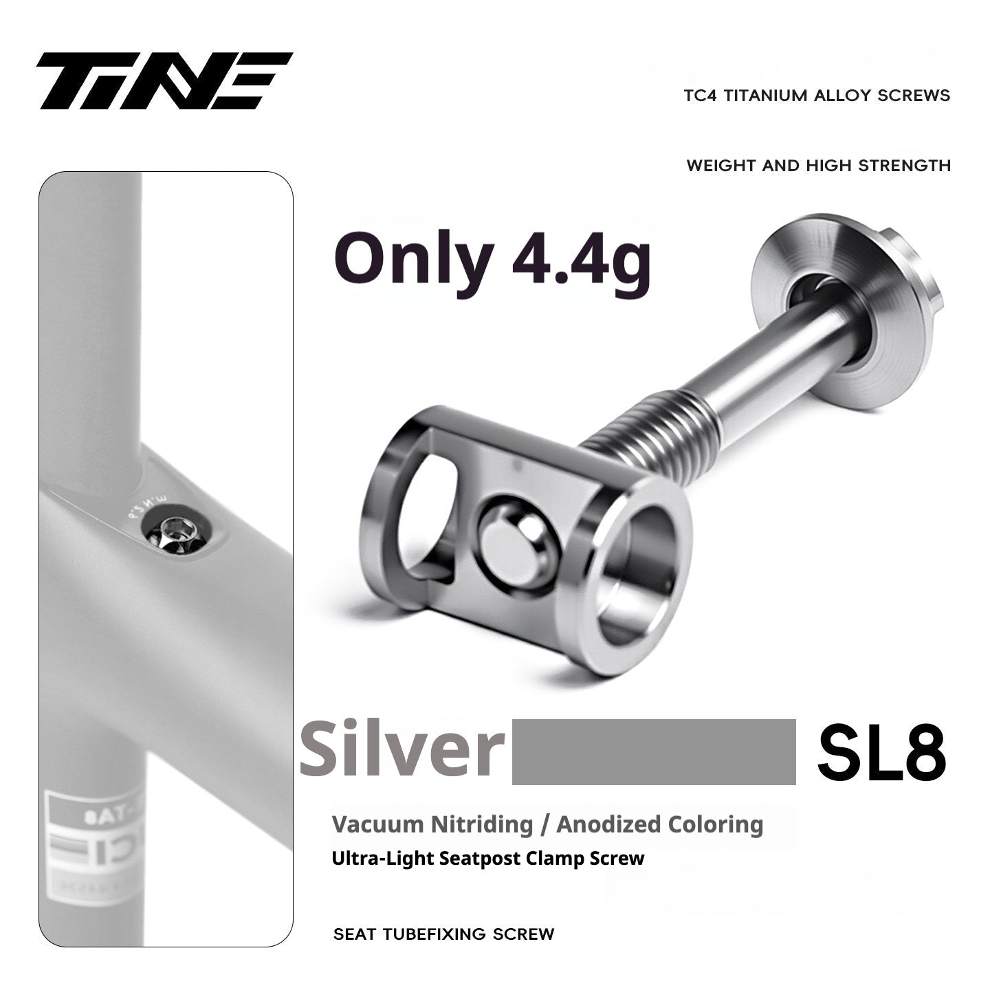 Specialized Tarmac SL9 Titanium Bolt Kit | Full Bike Ti Screw Upgrade Set for S-Works SL9 Road Frame