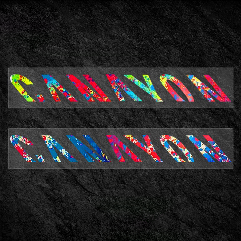 Road Bike Frame Decal Kit | Down Tube Decals ×2 + Integrated Handlebar Decal | Compatible with Canyon Aeroad CFR / CF SLX / CF SLX 8