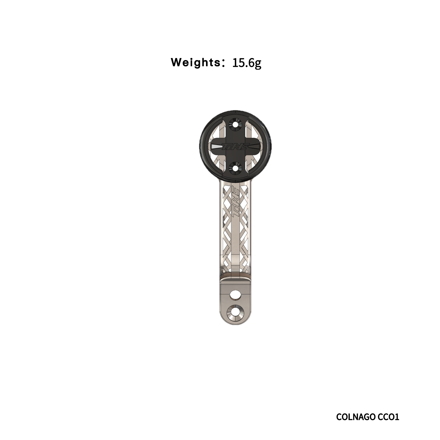 TiNE Ultra-Light Hollow Titanium Computer Mount|For Colnago CCO1 & Y1RS – High Strength 3D Printed