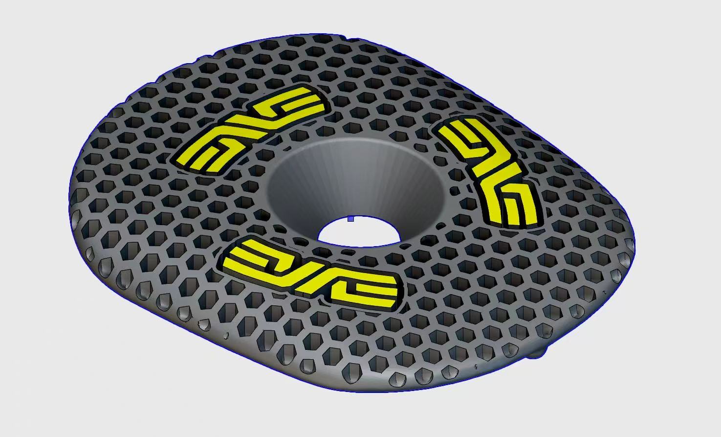 Customizable Titanium 3D-Printed Top Cap for ENVE SES Aero Pro / AR In-Route Handlebar – Color & Text Options