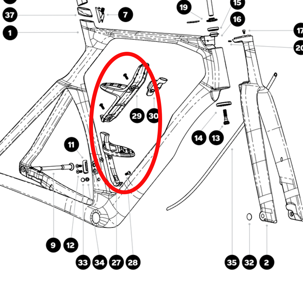 Colnago Y1RS Complete Titanium Bolt Kit|Handlebar / Seatpost / Frame / Bottle Cage Full Upgrade
