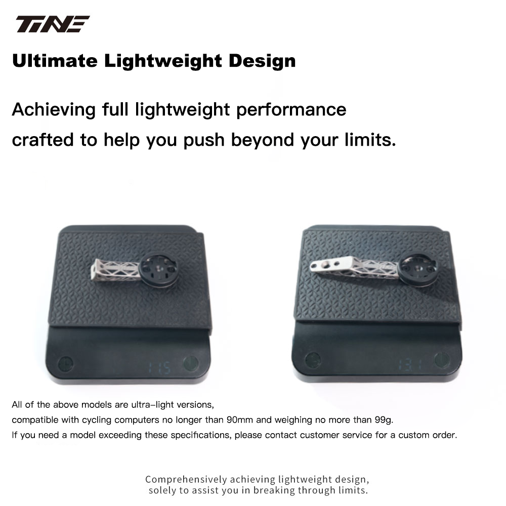 TiNE Ultra-Light Hollow Titanium Computer Mount|For Colnago CCO1 & Y1RS – High Strength 3D Printed