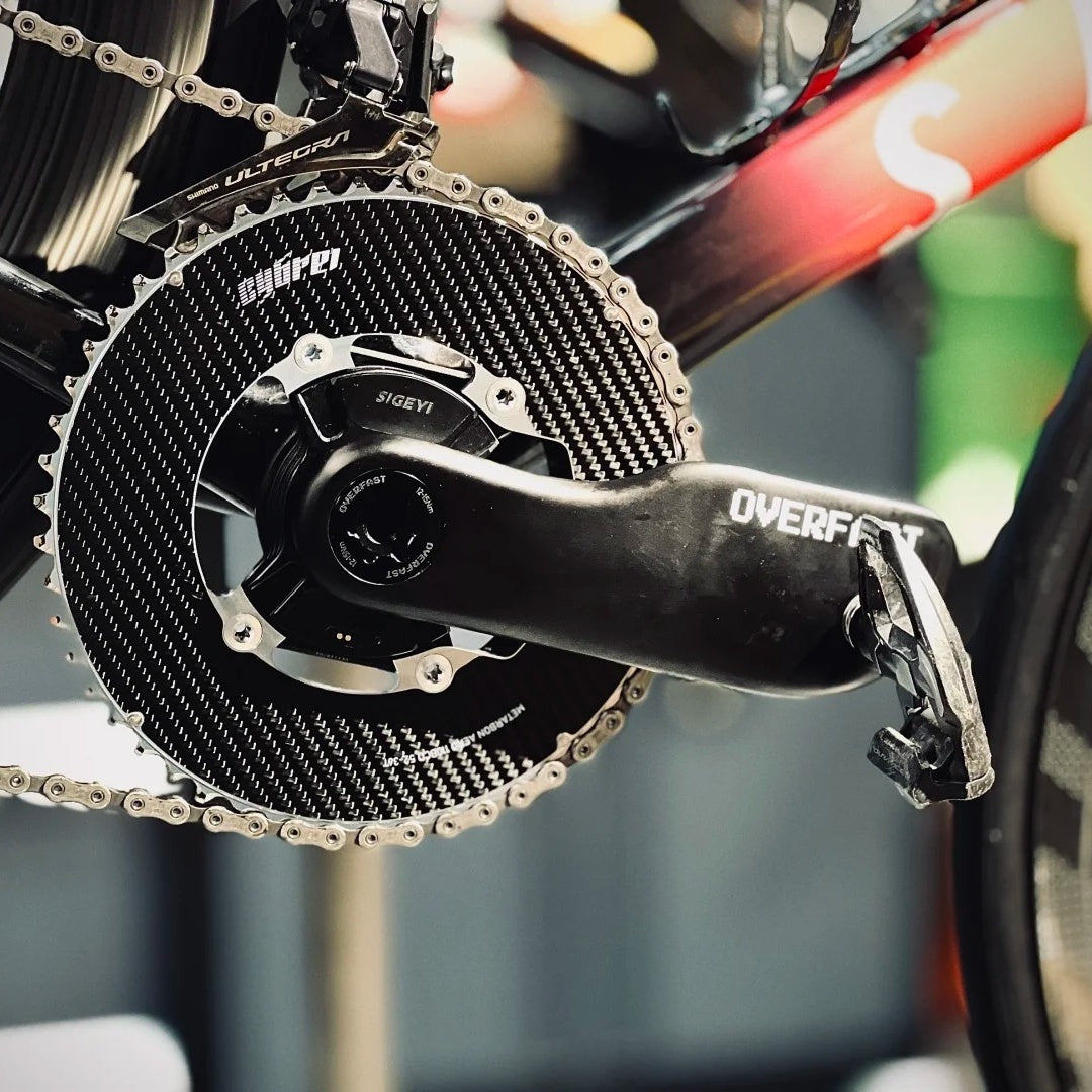 OVERFAST Aero Carbon Crankset for Road & TT Bikes | DUB / Ti24 | SRM & SIGEYI Compatible