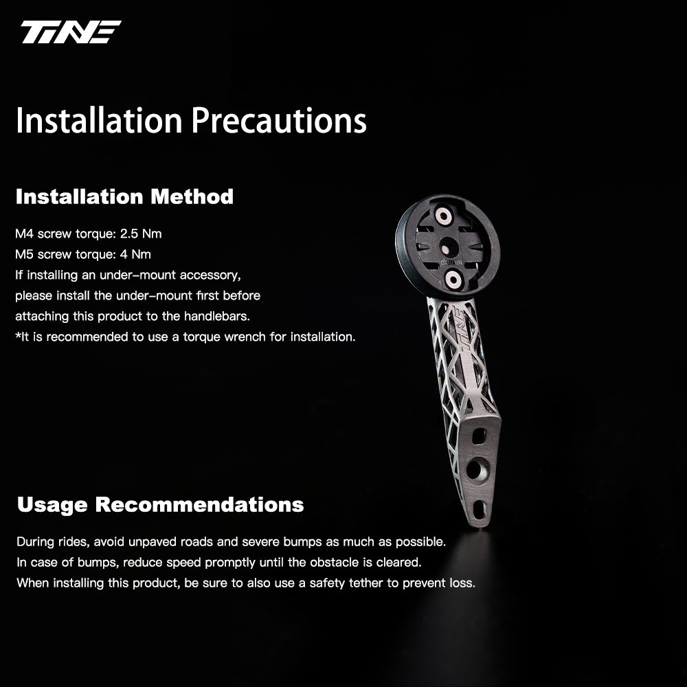 TiNE Ultra-Light Hollow Titanium Computer Mount|For Colnago CCO1 & Y1RS – High Strength 3D Printed