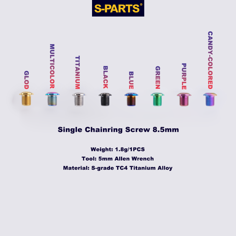 S-Grade TC4 Titanium Alloy Chainring Screws - Compatible with 3.5/7/8.5/10MM SRAM AXS Road Bikes