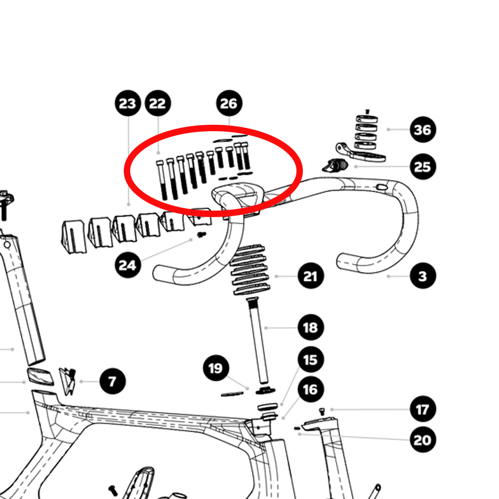 Colnago Y1RS Complete Titanium Bolt Kit|Handlebar / Seatpost / Frame / Bottle Cage Full Upgrade
