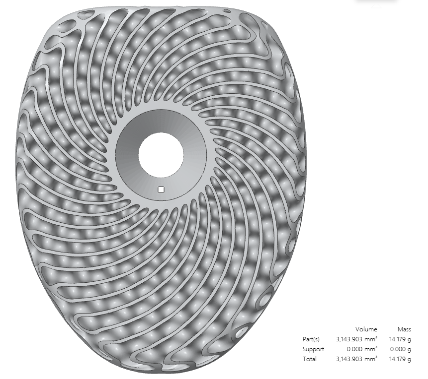 Custom 3D Titanium Stem Cap for Vision Metron 6D – Hand-Finished Art Design