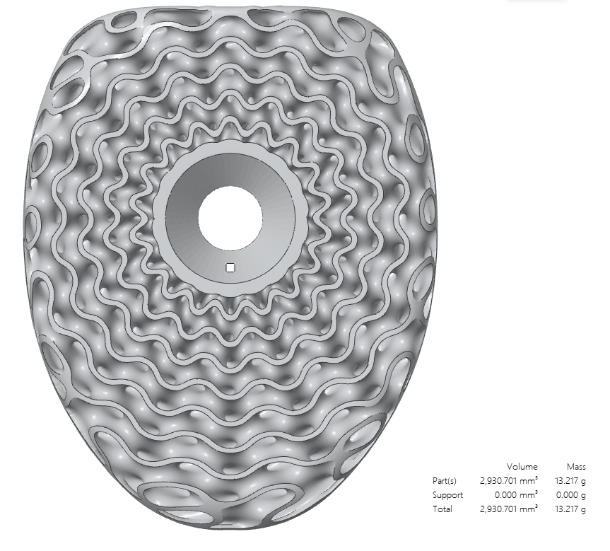 Custom 3D Titanium Stem Cap for Vision Metron 6D – Hand-Finished Art Design