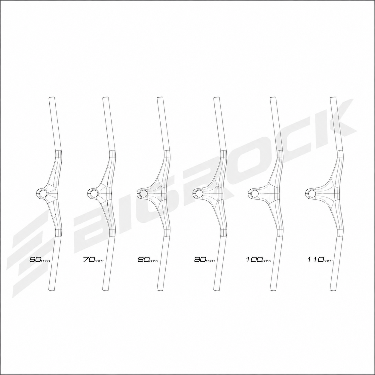 BIGROCK Mountain Bike Integrated Handlebar -22° 740mm Lightweight XC Racing Handlebar