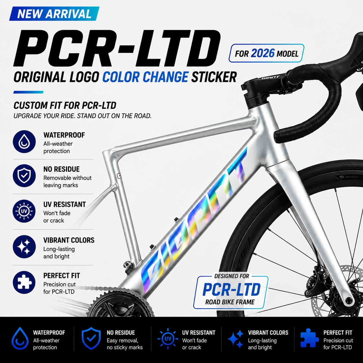 giant bicycle frame decals 2026 Giant PCR-LTD Frame Logo Decals