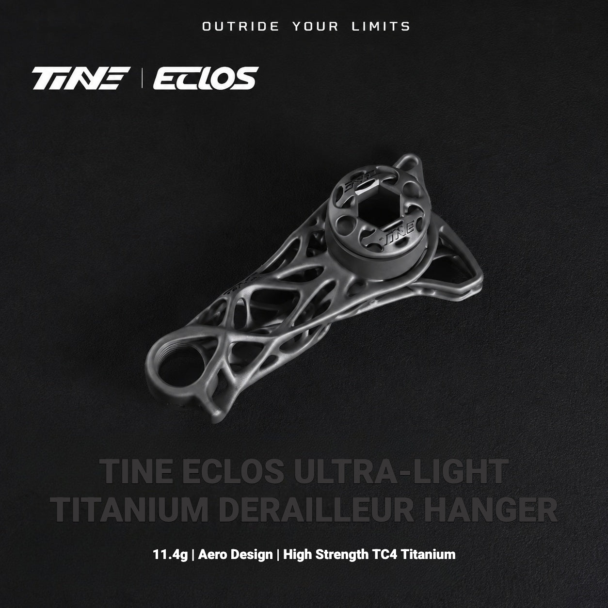 TiNE Eclos Lightweight Derailleur Hanger | Topology Design Upgrade for Specialized Road Bikes (UDH Compatible)