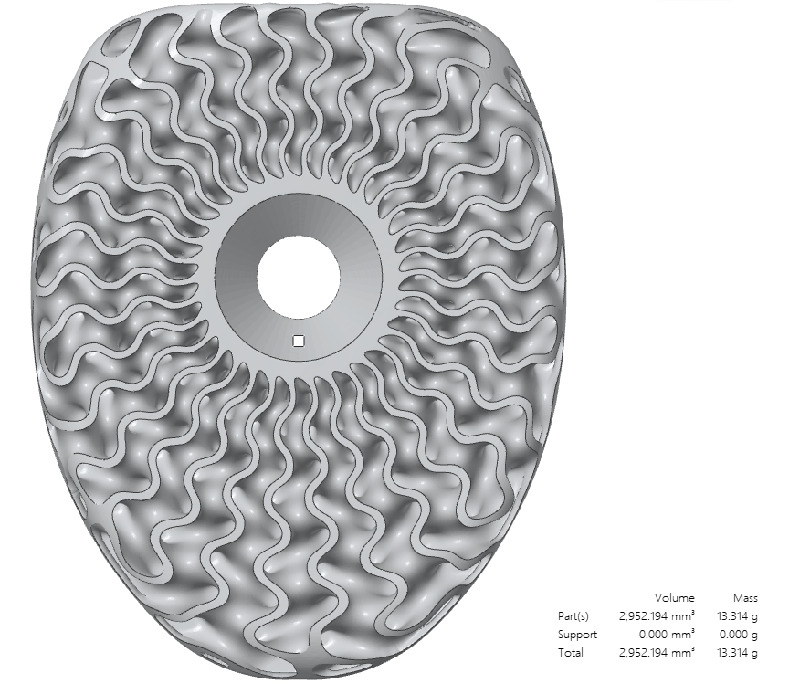 Custom 3D Titanium Stem Cap for Vision Metron 6D – Hand-Finished Art Design