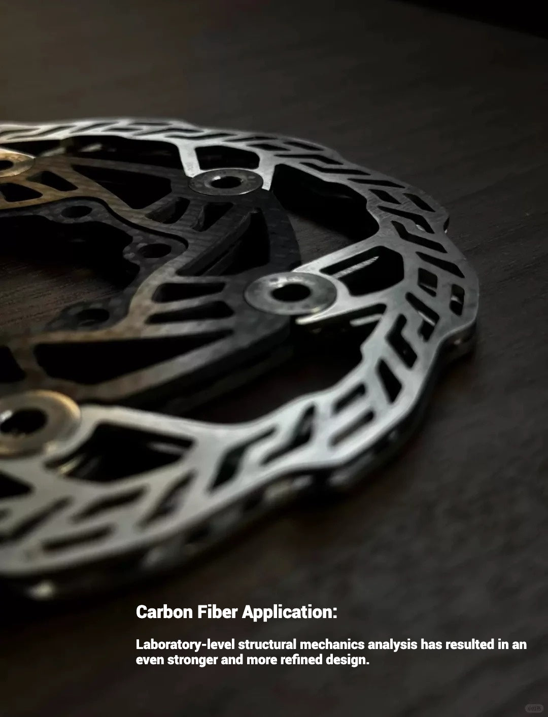 E-TI Rotor de frein à disque en carbone ultra-léger | 160mm / 140mm | 87g / 66g | Rivets en titane | Centerlock | Acier inoxydable CNC haute dureté