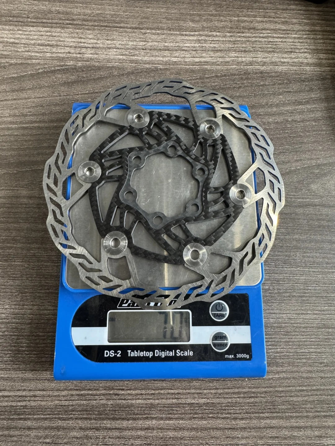 E-TI Rotor de frein à disque en carbone ultra-léger | 160mm / 140mm | 87g / 66g | Rivets en titane | Centerlock | Acier inoxydable CNC haute dureté