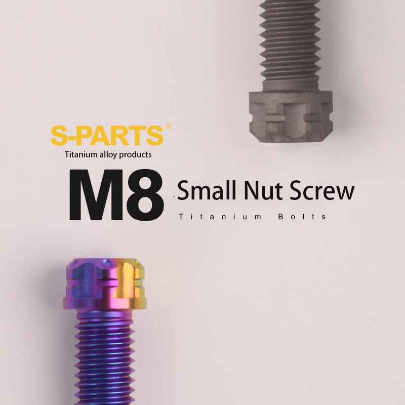 S-PARTS motocicleta vehículo eléctrico nuevo bibi split fijo M8 * 20 tornillo de aleación de titanio de cabeza pequeña