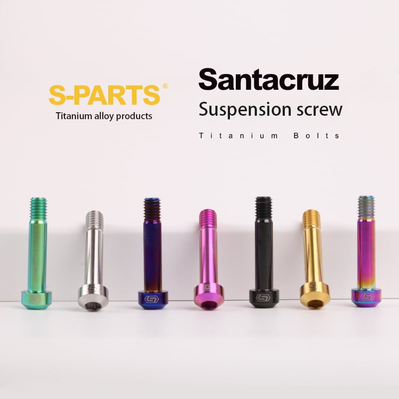 S-parts Viti speciali per biciclette in lega di titanio M8 Viti per ammortizzatori Accessori multicolori per biciclette