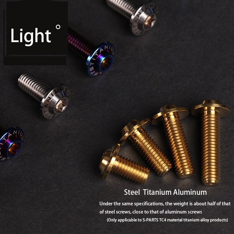 S-PARTS new umbrella head D13 A3 M6 electric motorcycle titanium alloy screws