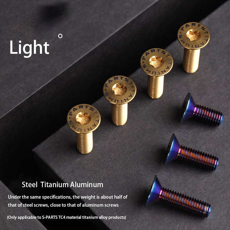 S-PARTS countersunk head screw M8*20/25 titanium alloy weight reduction bolt mountain road bike standard parts