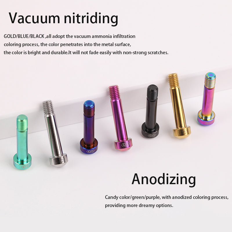 S-parts Viti speciali per biciclette in lega di titanio M8 Viti per ammortizzatori Accessori multicolori per biciclette
