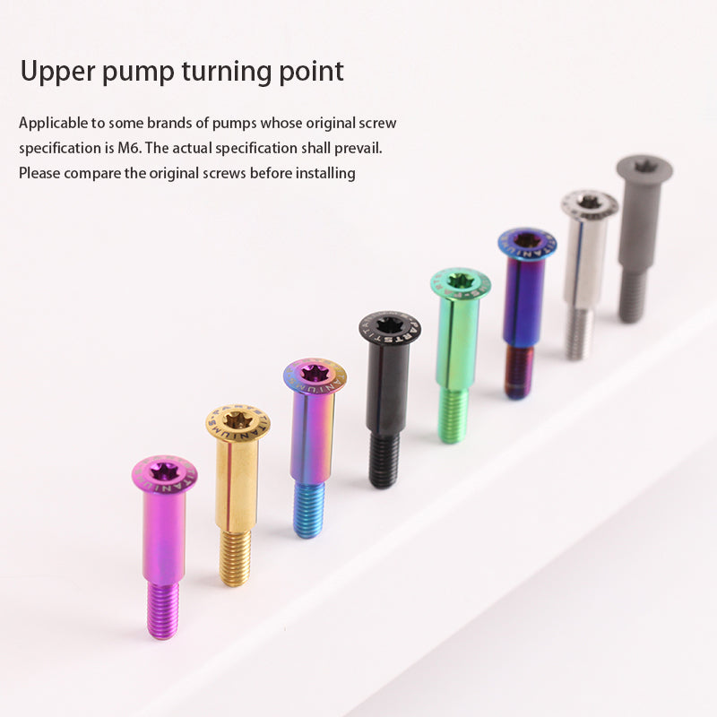 S-PARTS titanium alloy screw electric car motorcycle M6 upper pump pivot point clutch pin brake pin