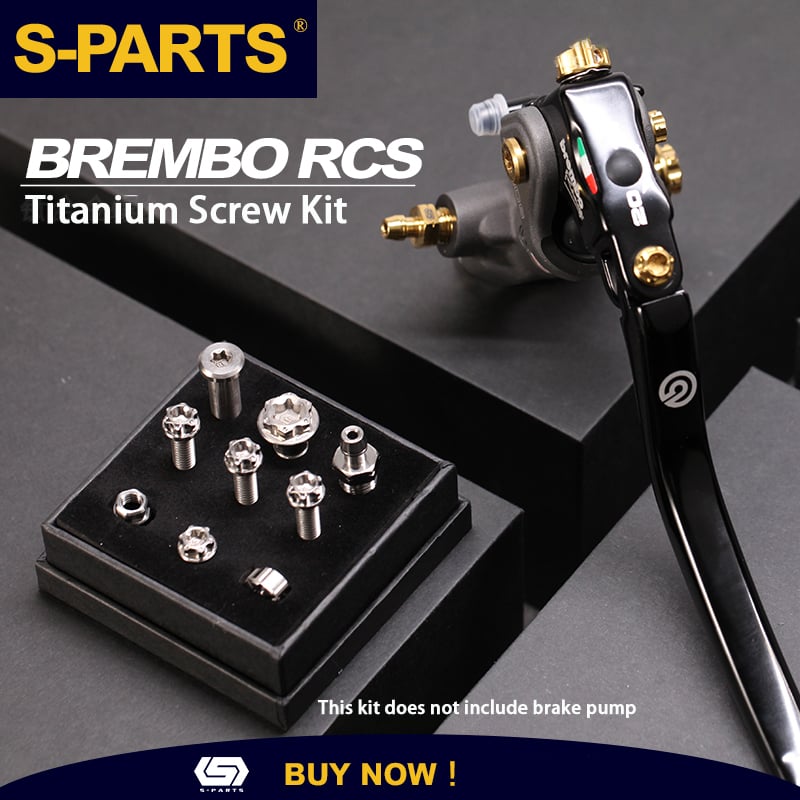S-PARTS Brembo rcs RCS CC Titanium Upper Pump Screw Set Motorcycle Brake Bolt
