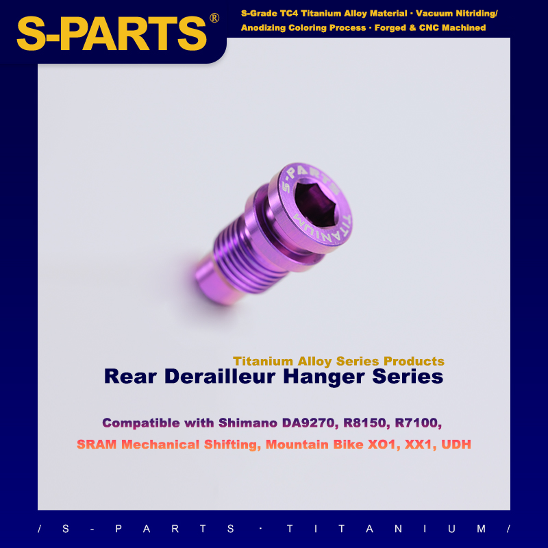 S-PARTS SHIMANO DA9270 R8150 R7100 SRAM Road Bike Titanium Rear Derail