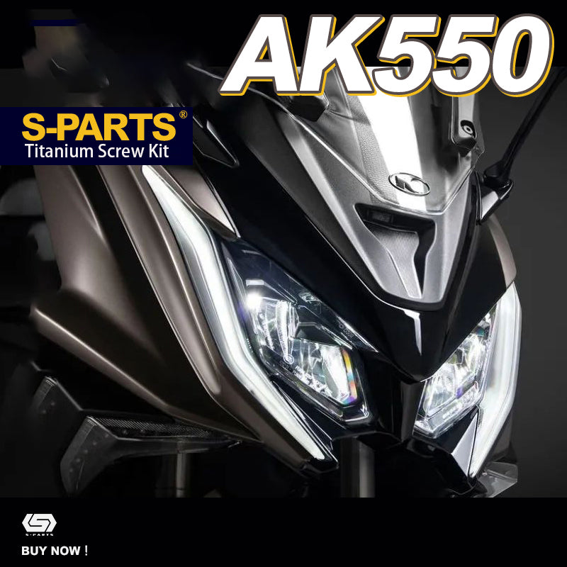 Los tornillos de aleación de titanio S-parts son adecuados para la reparación de tornillos de todo el vehículo de la motocicleta gwangyang AK550