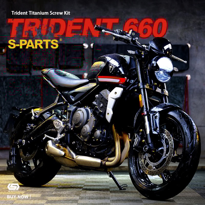 Trident 660 A3 modified motorcycle whole car titanium alloy screws locomotive nuts