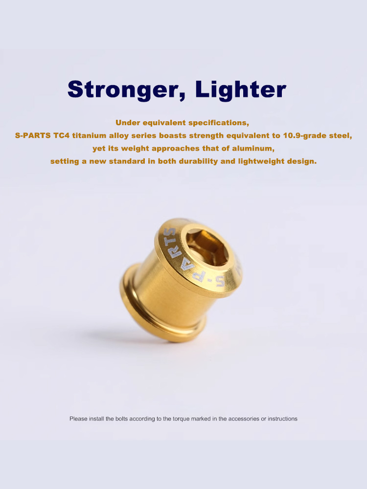 S-Grade TC4 Titanium Alloy Chainring Screws - Compatible with 3.5/7/8.5/10MM SRAM AXS Road Bikes