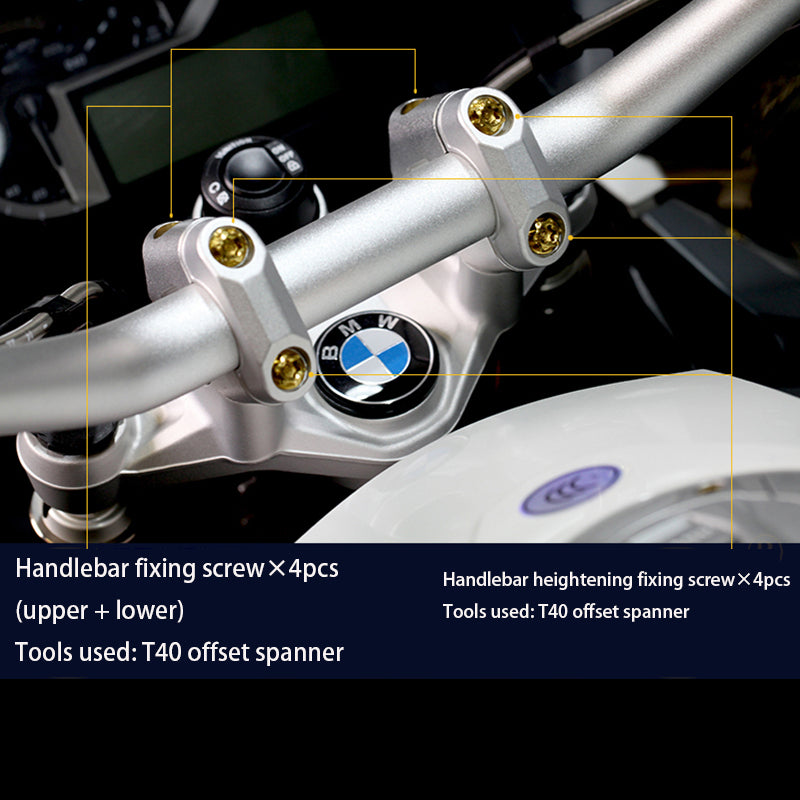 Kit viti S-parts BMW GS1200 Bulloni serie A3 Titanio Stan