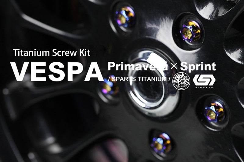 S-parts Titanium Viti in titanio Vespa Primavera Sprint 150