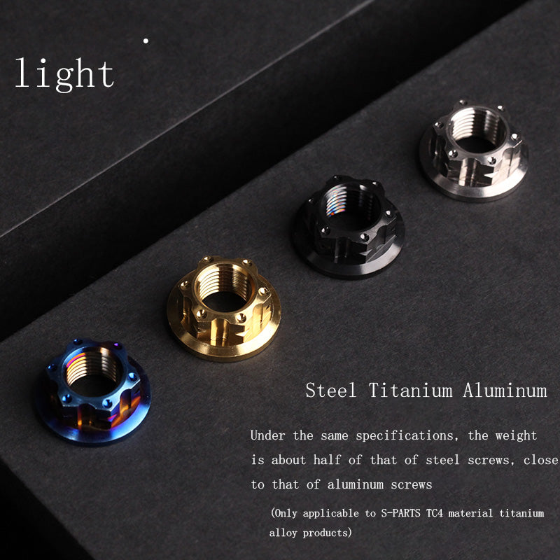 S-parts A3 flange nuts M10 electric car titanium alloy screws motorcycle riding accessories