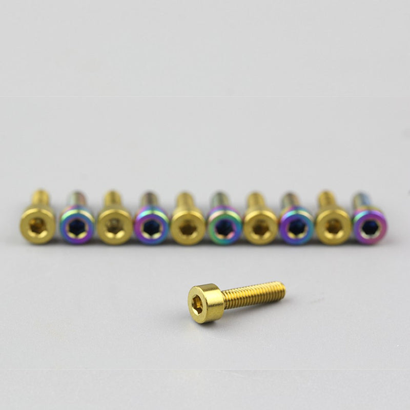 S-PARTS bicycle road bike titanium alloy screw M3*6/8/10/12/15mm post head TI