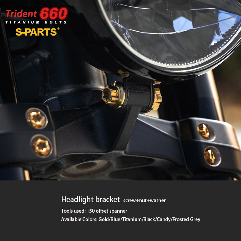 Trident 660 A3 modified motorcycle whole car titanium alloy screws locomotive nuts