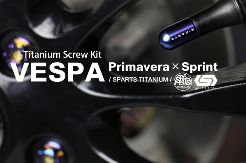 S-parts Titanium Viti in titanio Vespa Primavera Sprint 150