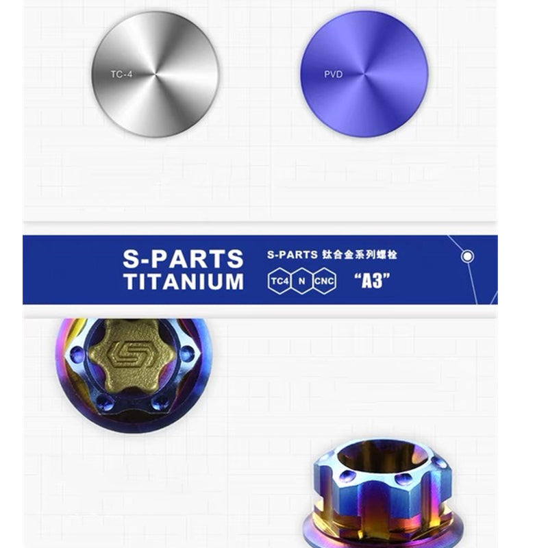Kit viti S-parts BMW GS1200 Bulloni serie A3 Titanio Stan