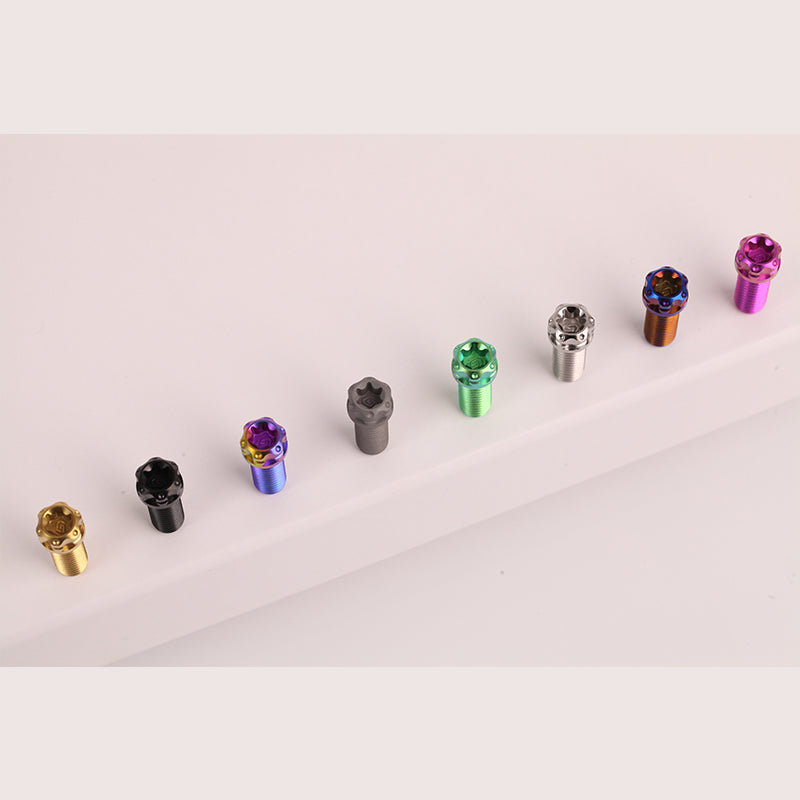 S-PARTS motocicleta vehículo eléctrico nuevo bibi split fijo M8 * 20 tornillo de aleación de titanio de cabeza pequeña