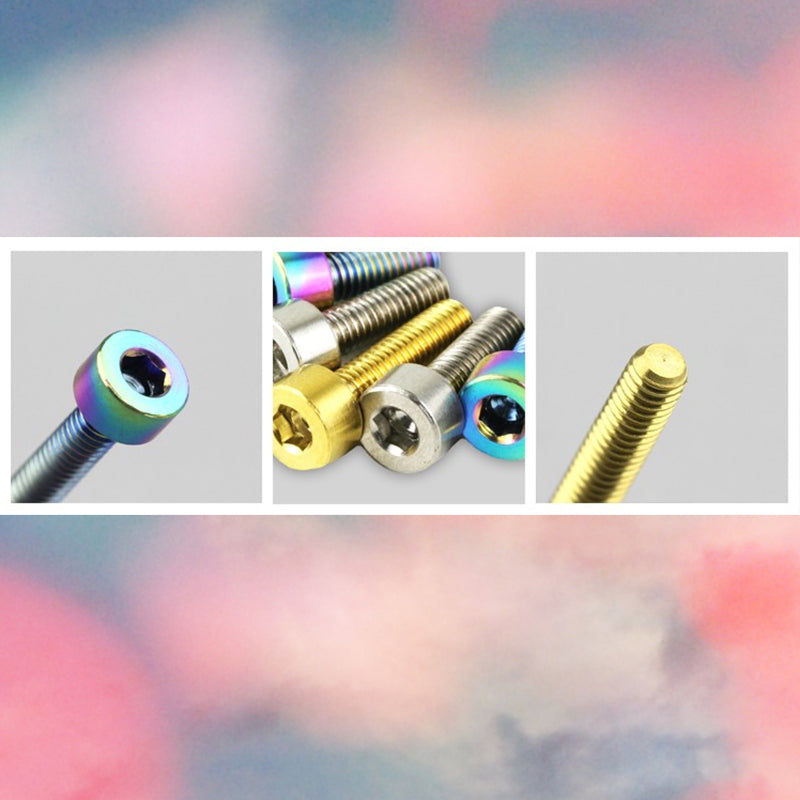 S-PARTS bicycle road bike titanium alloy screw M3*6/8/10/12/15mm post head TI