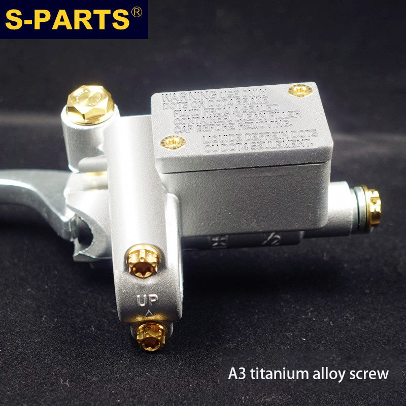 Raccordi per pompa superiore per luce ambiente auto forzata S-parts A3, viti in lega di titanio, lega di titanio