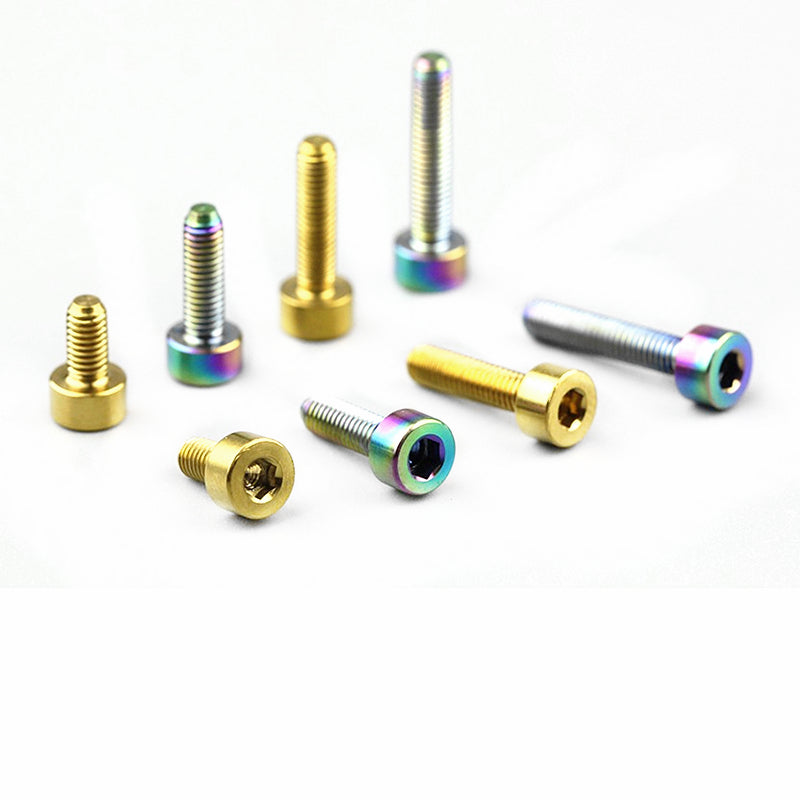S-PARTS bicycle road bike titanium alloy screw M3*6/8/10/12/15mm post head TI