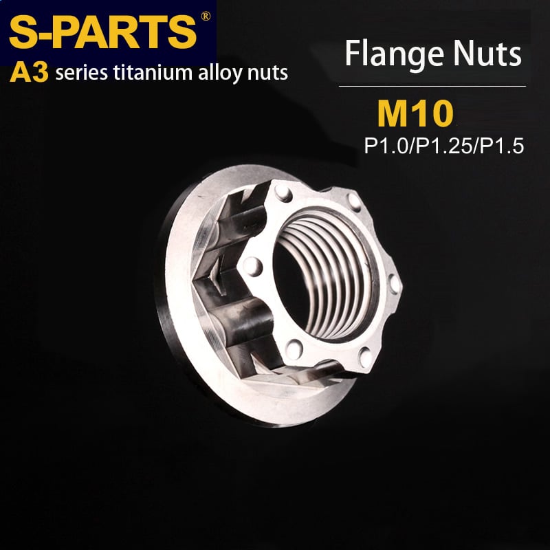 S-parts A3 flange nuts M10 electric car titanium alloy screws motorcycle riding accessories