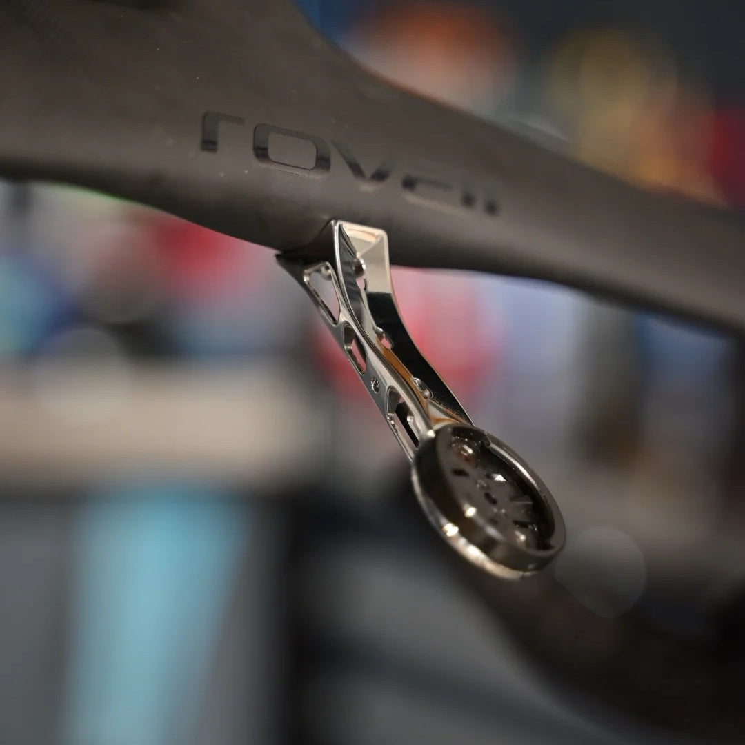 Fearless Knight Titanium CNC Computer Mount – 21.54g | Specialized Roval Rapide | Garmin/Wahoo/Bryton Compatible
