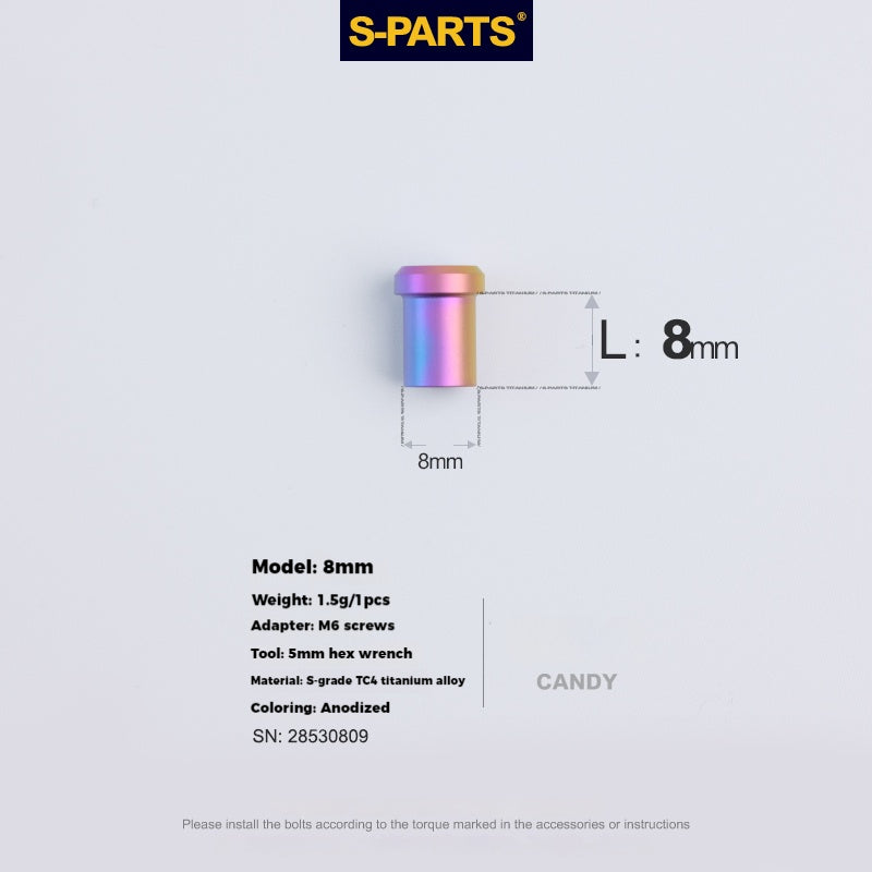 S-PARTS Titanium Alloy C-Clamp Fixing Nut Series