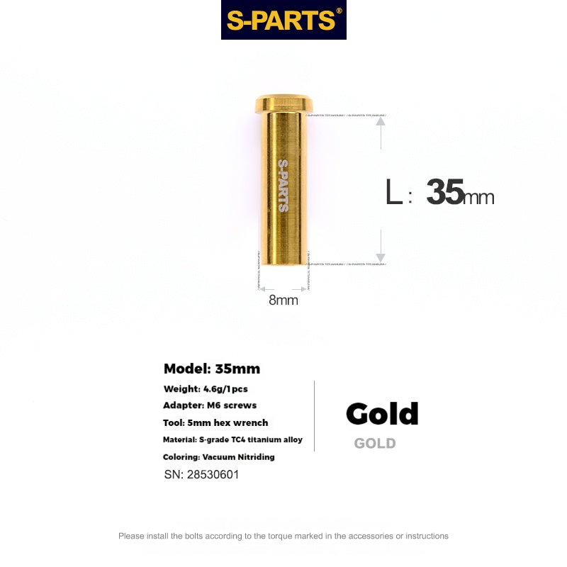 S-PARTS Titanium Alloy C-Clamp Fixing Nut Series