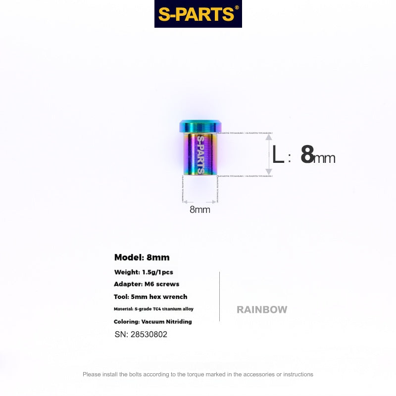 S-PARTS Titanium Alloy C-Clamp Fixing Nut Series