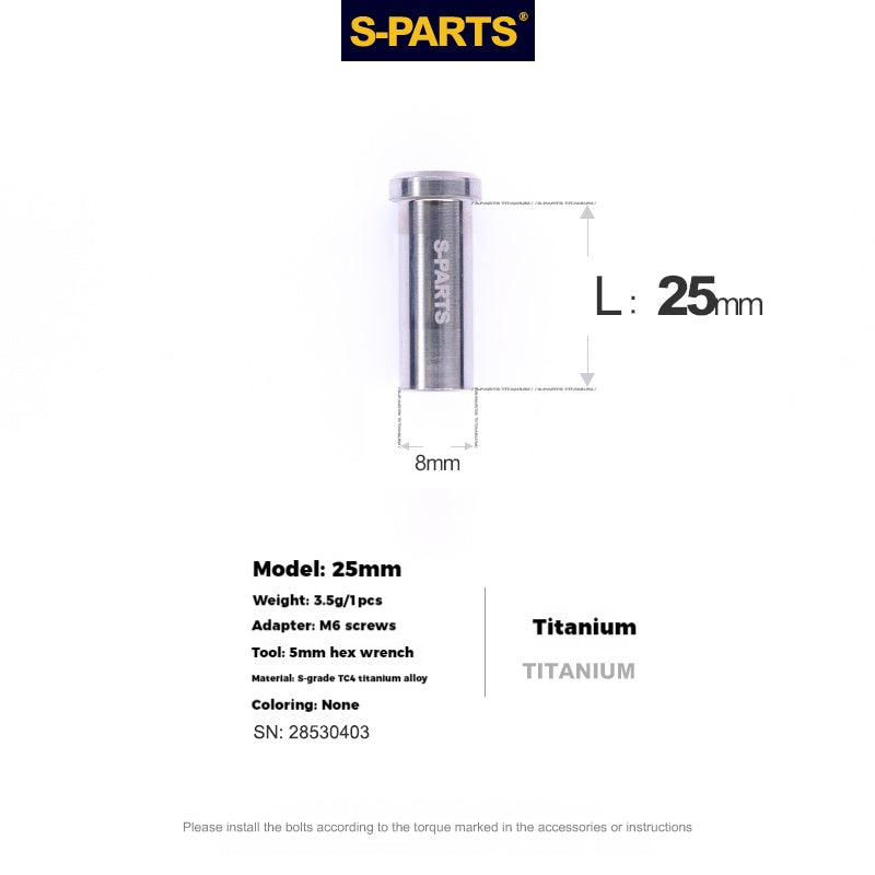 S-PARTS Titanium Alloy C-Clamp Fixing Nut Series